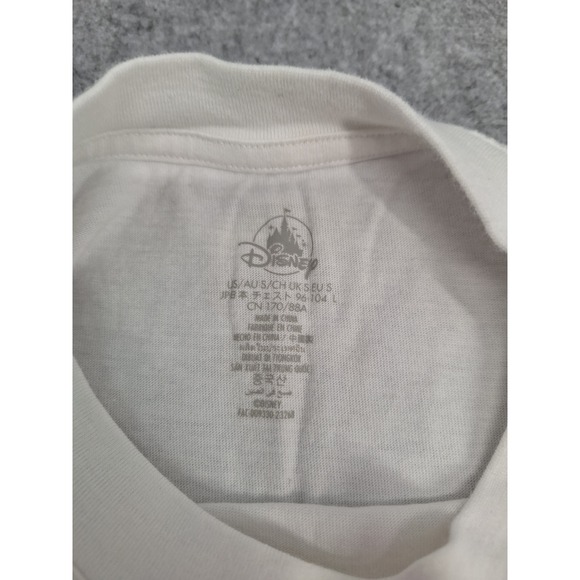 Disneyland Resort White Graphic T Shirt Mickey Mouse Castle Icons Adult Size L - Picture 6 of 6